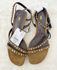 ZARA SPLIT SUEDE STUDDED