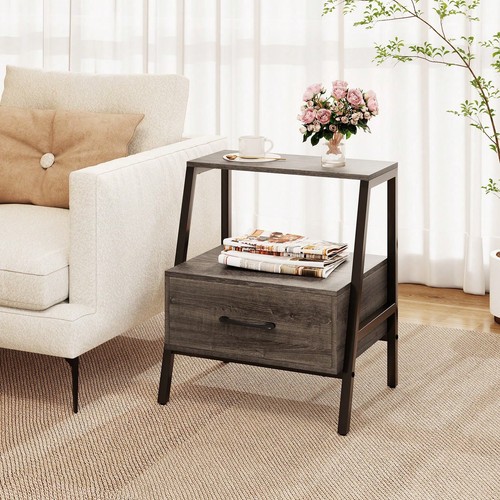Farmhouse side end table - farmhouse,