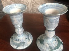 Tain Pottery Candlesticks X 2