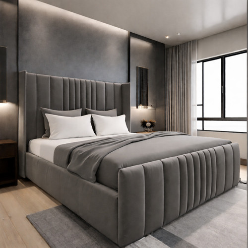 King size lines bed - lines,