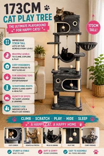 Large cat tree tower - cat,