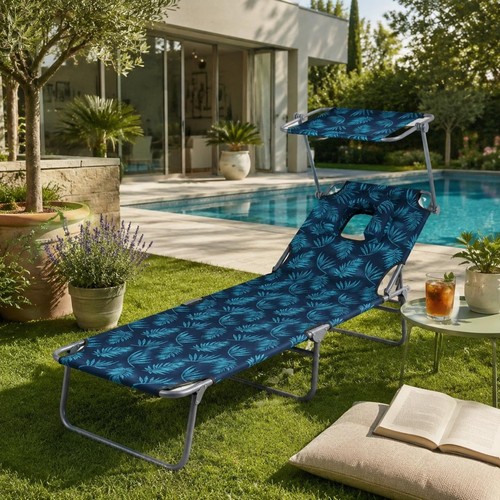 Folding sun lounger - folding,