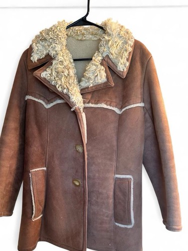 Vintage sawyer shearling coat - shearling,
