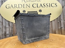 Galvanised / Zinc  Planter  - Galvanised water trough with rivets 59 cm