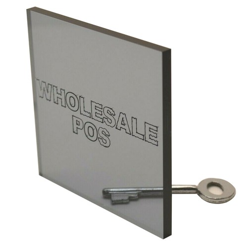 Grey tinted perspex acrylic - grey,