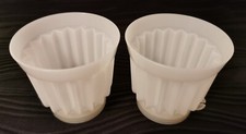 TUPPERWARE Jelly Mousse Moulds With Bases Retro Set Of 2 Vintage