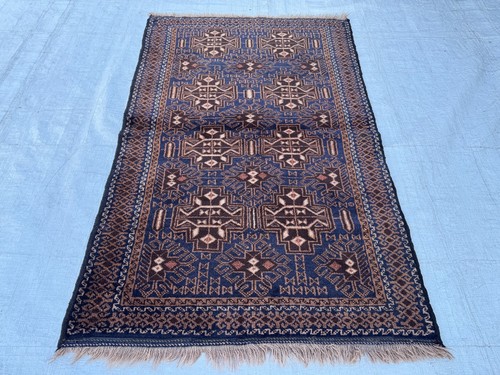 Blue vintage afghan baluchi - blue,