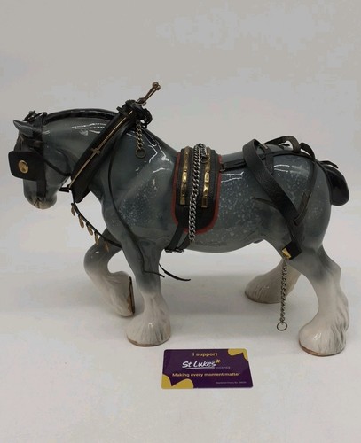 Sylvac clydesdale horse - horse, gray