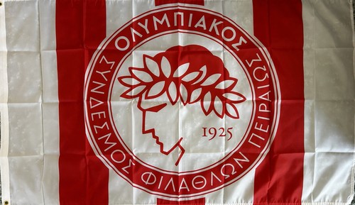Flag olympiacos piraeus greece - olympiacos,