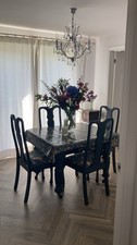 Wind out antique dining set