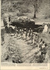 1944 Vintage Print WW2 Girl