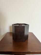 Antique Hexagonal Wooden Tea