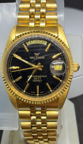 Waltham 35mm black dial - 35mm,