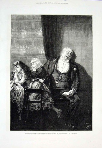 Original old antique print - original,