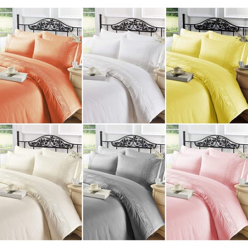 Charlotte lace duvet cover set - lace,