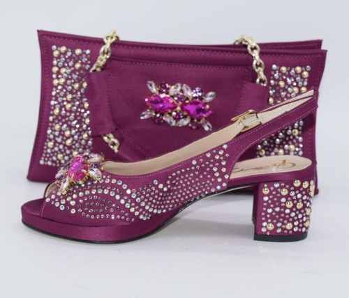 Magenta italian matching shoes - magenta,