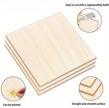 Wooden square shape - wooden, 3mm