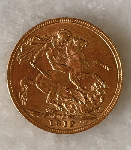 1912 george full sovereign - v,