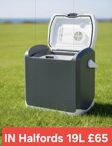 19lt halfords 12v cooler - 19lt, box