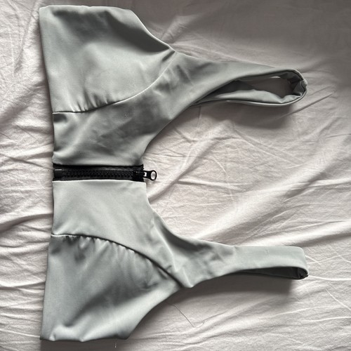 Women zip bikini top - top, size