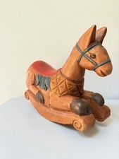 Vintage Wooden Rocking Horse