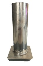 Small Round Metal Pillar Candle Mould With Base - 6in X 2in