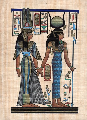 Egyptian papyrus painting - egyptian,