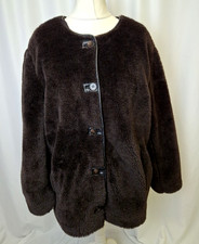 H&M Collarless Faux Fur Coat