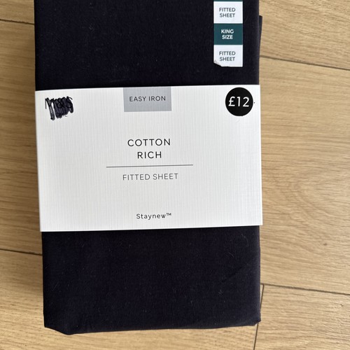 King size fitted sheet s - sheet, m&s