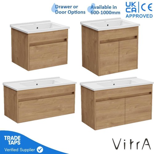 Vitra golden oak vanity - vanity, unit