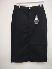 Boohoo High Waisted Denim midi skirt