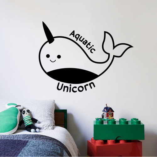 Aquatic unicorn unicorns vinyl - unicorn,
