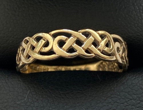 9ct gold celtic style - style, band