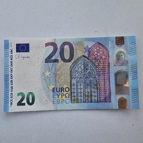 Euro banknote leftover - banknote,