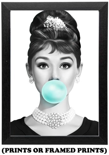 Blue bubblegum audrey hepburn - blue,
