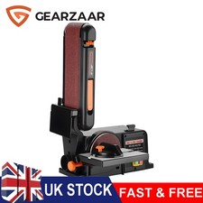 Belt Disc Sander Bench Top Linisher 650W Linisher Bench Large Table w/ Cast Base