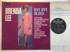 BRENDA LEE Bye Bye Blues Ex 1966 UK Brunswick Pop LP*