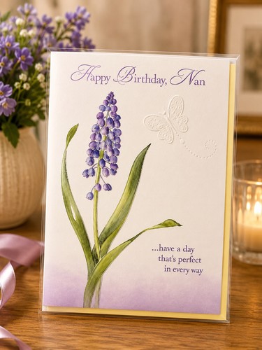 Birthday card nan with - to,