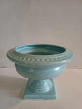 Small mantle vase urn planter Dartmouth Pottery Pale Blue soft sheen
