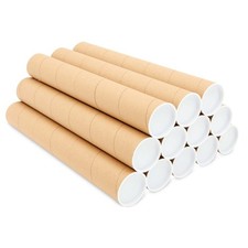 HIGH QUALITY 2" POSTAL CARDBOARD QUALITY TUBES + END CAPS A0/A1/A2/A3/A4 50.5MM