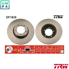 Brake disc df1826 for ldv - 2x,