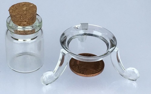Dolls house glass jar loose - jar, on
