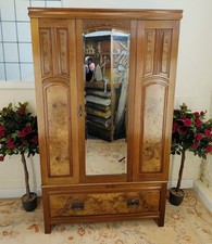 Edwardian Walnut & Burr Walnut