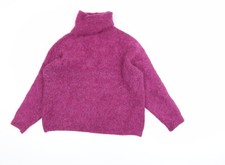 Zara Women Pink Roll Neck