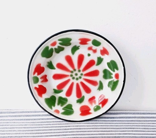 Vintage enamel side - enamel, plate