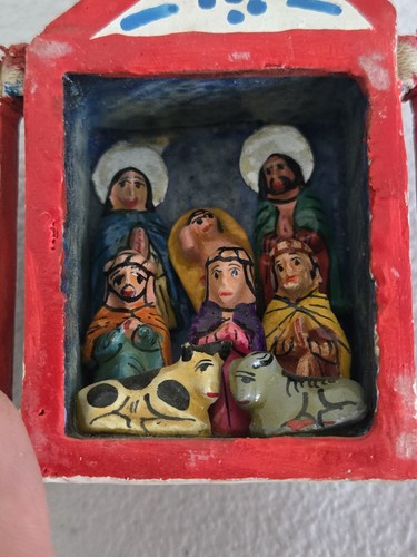 Peruvian retablo folk art - retablo,