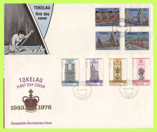 Tokelau 1978 canoe racing - 1978,