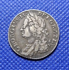 1758 Shilling - George II