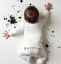 Unisex PERSONALISED babygrow