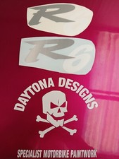 R6 SILVER & WHITE CUSTOM SEAT UNIT PAIR GRAPHICS DECALS STICKERS